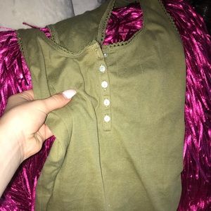 Olive racer back tank